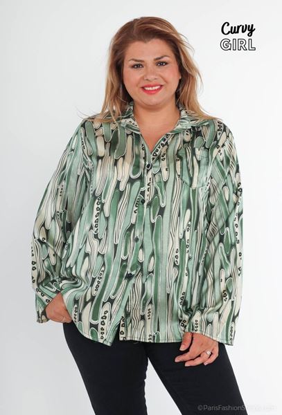 Immagine di PLUS SIZE SILK PRINTED BLOUSE